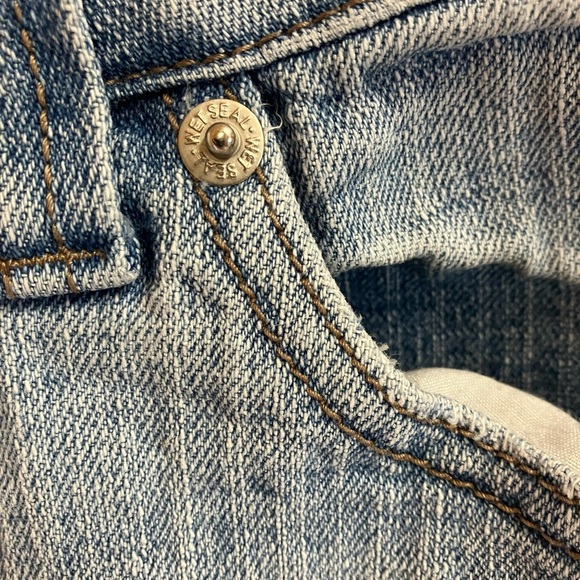 Wet Seal Blue Boot Cut Jeans with Vintage-Inspired Wash - Picture 3 of 5